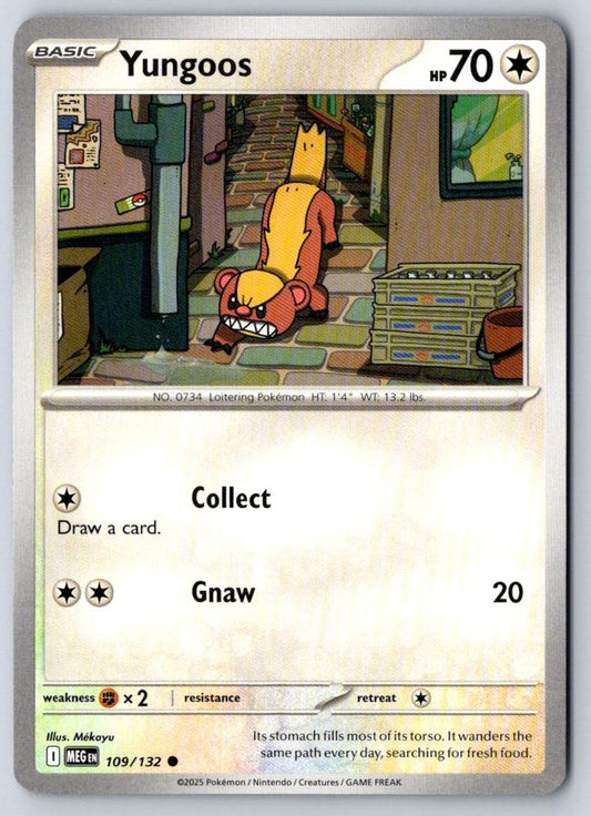 Yungoos 109/132 Common Mega Evolution Pokemon Near Mint