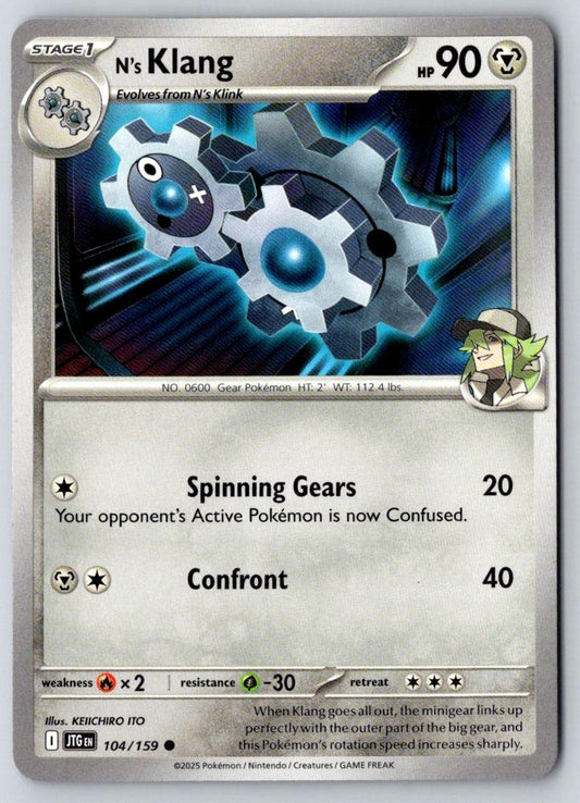 N's Klang 104/159 Common Journey Together Pokemon Near Mint