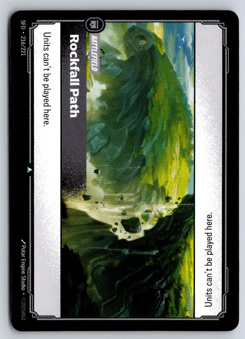 Rockfall Path 216/221 Uncommon Spiritforged Riftbound Near Mint