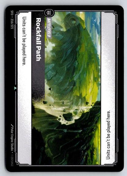 Rockfall Path 216/221 Uncommon Spiritforged Riftbound Near Mint