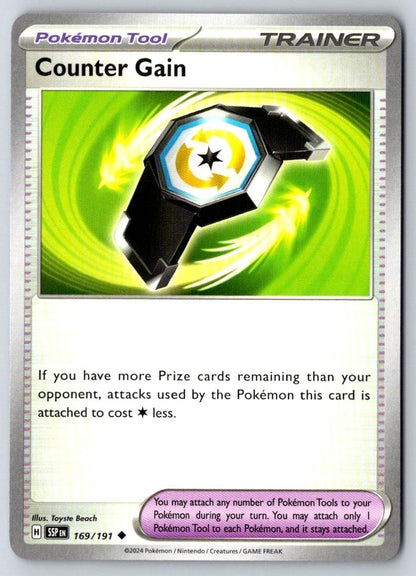 Counter Gain 169/191 Uncommon Surging Sparks Pokemon Near Mint