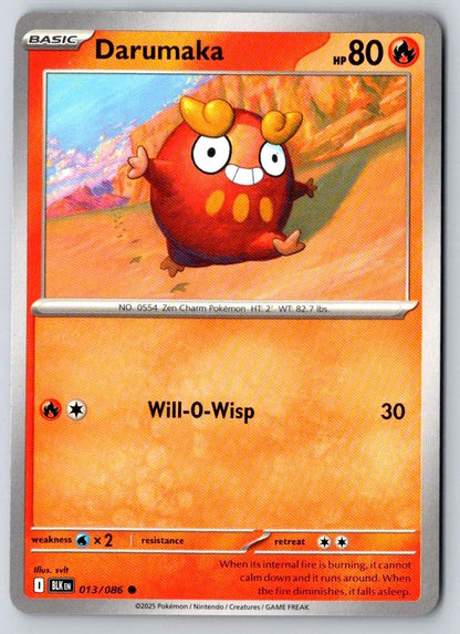 Darumaka 013/086 Common Black Bolt Pokemon Near Mint