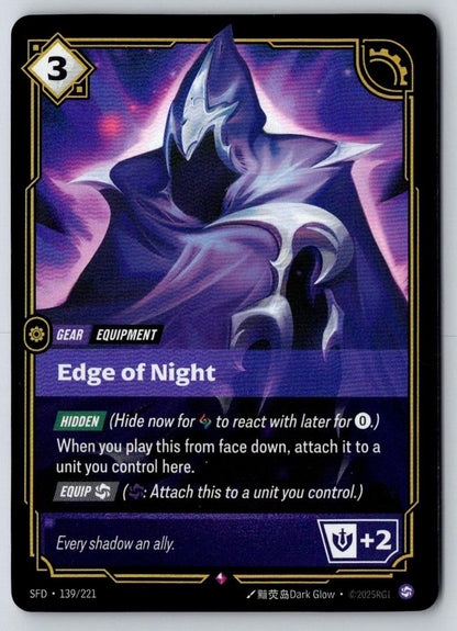 Edge of Night 139/221 Rare Spiritforged Riftbound Foil Near Mint