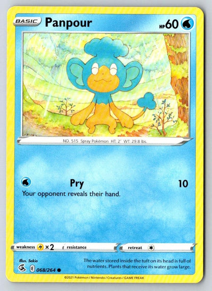Panpour 068/264 Common Fusion Strike Pokemon Near Mint