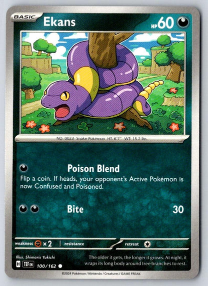 Ekans 100/162 Common Temporal Forces Pokemon Near Mint