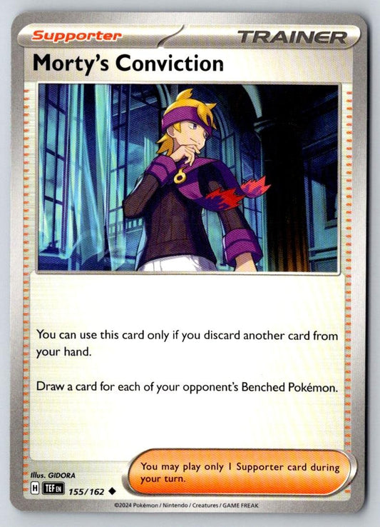 Morty's Conviction 155/162 Uncommon Temporal Forces Pokemon Near Mint