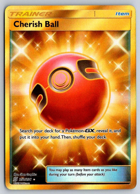 Cherish Ball 250/236 Secret Rare Unified Minds Pokemon Holo Near Mint