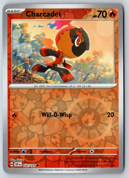 Charcadet 032/191 Common Surging Sparks Pokemon Near Mint