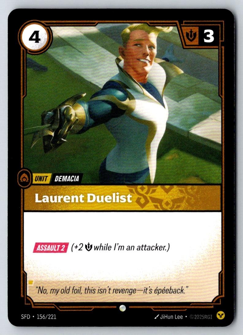 Laurent Duelist 156/221 Common Spiritforged Riftbound Near Mint