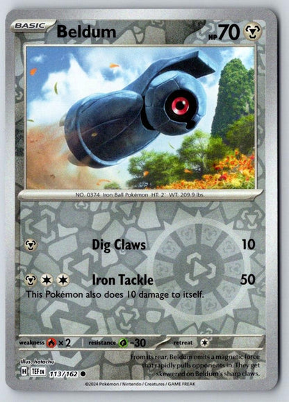Beldum 113/162 Common Temporal Forces Pokemon Near Mint
