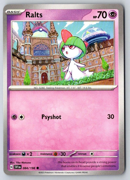 Ralts 084/198 Common Scarlet & Violet Pokemon Near Mint