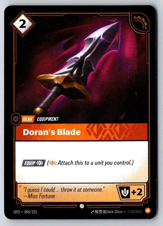 Doran's Blade 095/221 Common Spiritforged Riftbound Near Mint