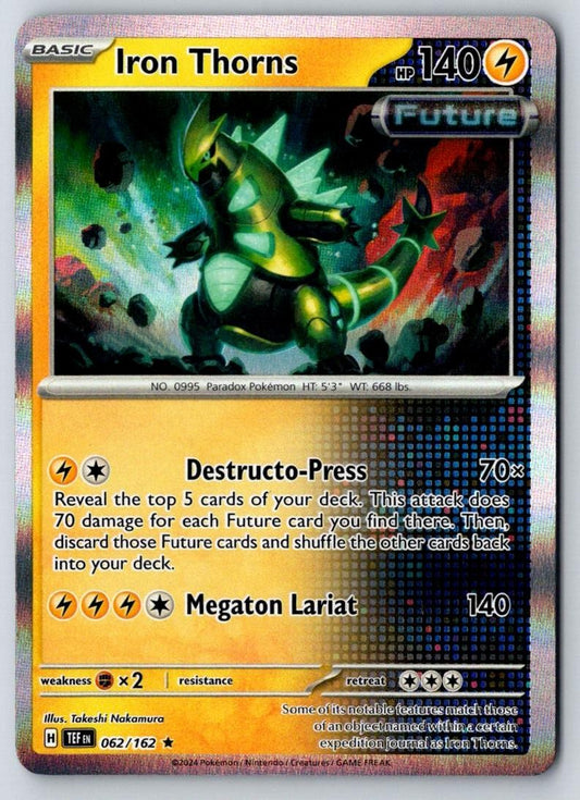 Iron Thorns 62/162 Pokemon Near Mint