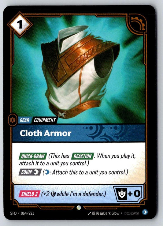 Cloth Armor 064/221 Common Spiritforged Riftbound Near Mint