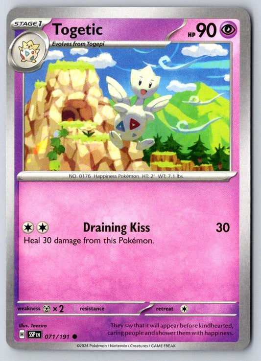 Togetic 071/191 Common Surging Sparks Pokemon Near Mint