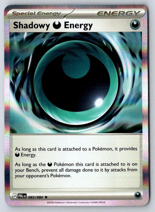Shadowy Darkness Energy 083/084 Holo Rare Pitch Black Pokemon Near Mint