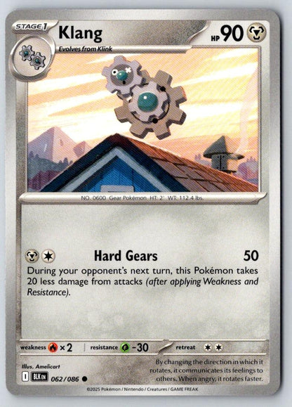 Klang 062/086 Common Black Bolt Pokemon Near Mint