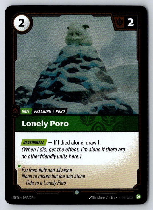 Lonely Poro 036/221 Common Spiritforged Riftbound Near Mint