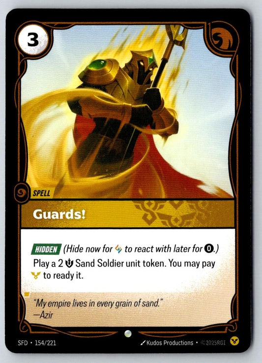 Guards! 154/221 Common Spiritforged Riftbound Near Mint