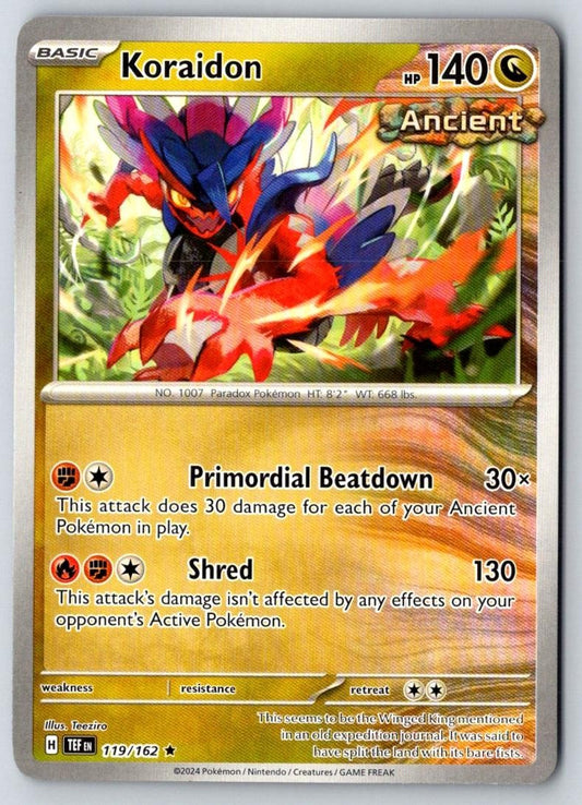Koraidon 119/162 Pokemon Near Mint