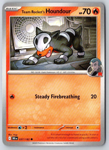 Team Rocket's Houndour 037/182 Common Destined Rivals Pokemon Near Mint