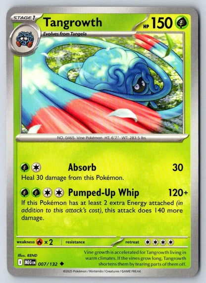Tangrowth 007/132 Uncommon Mega Evolution Pokemon Near Mint