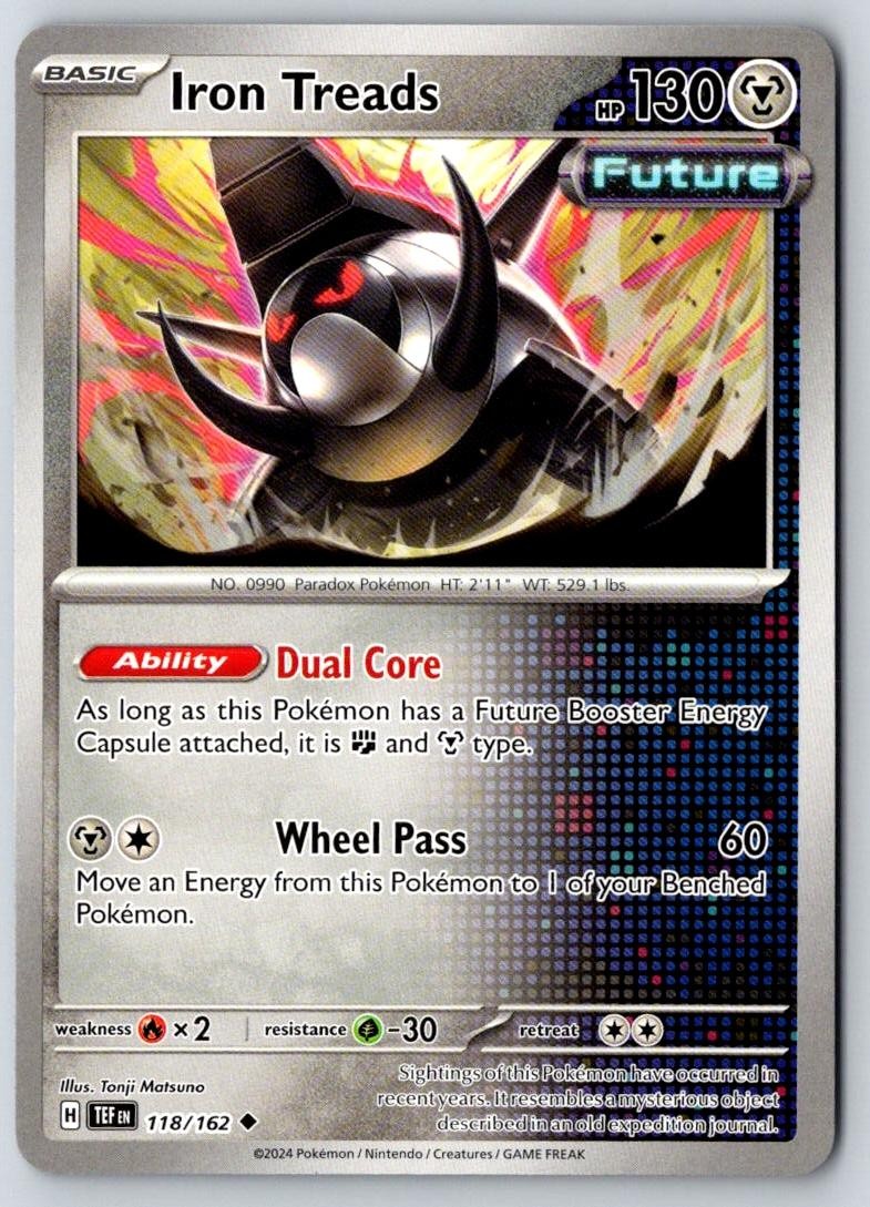 Iron Treads 118/162 Uncommon Temporal Forces Pokemon Near Mint