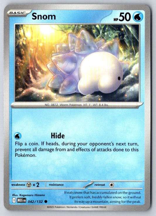 Snom 042/132 Common Mega Evolution Pokemon Near Mint