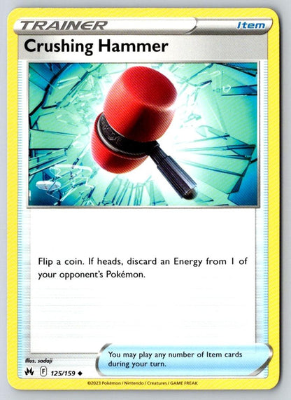 Crushing Hammer 125/159 Uncommon Crown Zenith Pokemon Near Mint