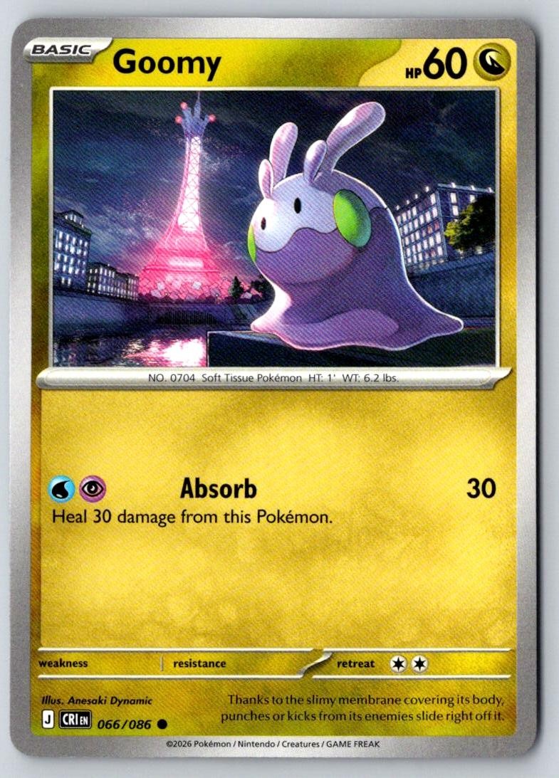 Goomy 066/086 Common Chaos Rising Pokemon Near Mint