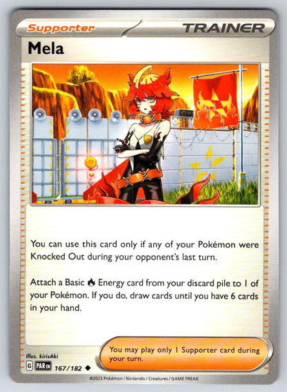 Mela 167/182 Uncommon Paradox Rift Pokemon Near Mint