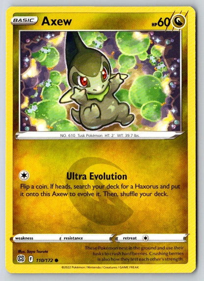 Axew 110/172 Common Brilliant Stars Pokemon Near Mint