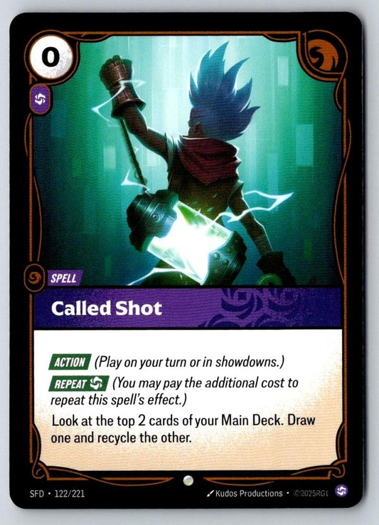 Called Shot 122/221 Common Spiritforged Riftbound Near Mint
