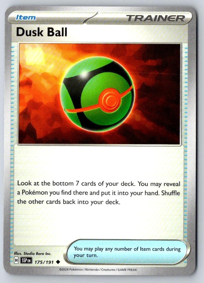 Dusk Ball 175/191 Uncommon Surging Sparks Pokemon Near Mint