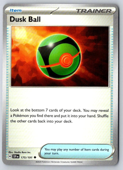 Dusk Ball 175/191 Uncommon Surging Sparks Pokemon Near Mint