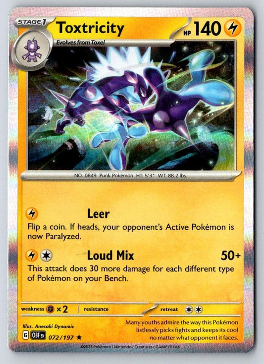 Toxtricity 72/197 Pokemon Near Mint