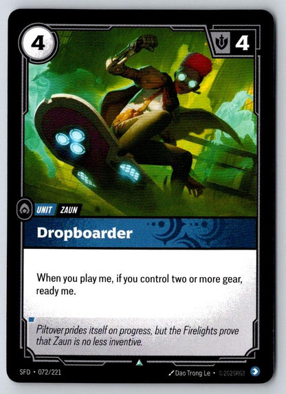 Dropboarder 072/221 Uncommon Spiritforged Riftbound Near Mint