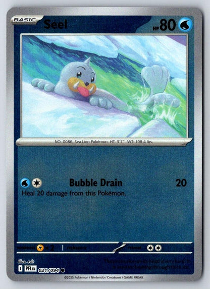 Seel 021/094 Common Phantasmal Flames Pokemon Near Mint