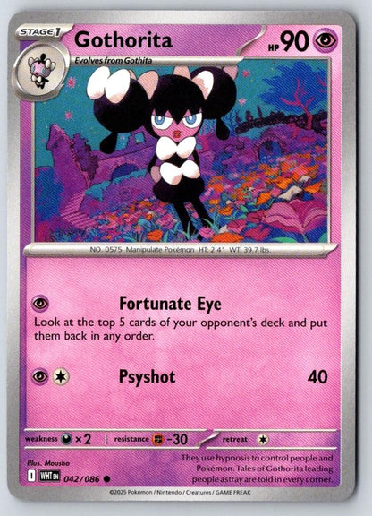 Gothorita 042/086 Common White Flare Pokemon Near Mint