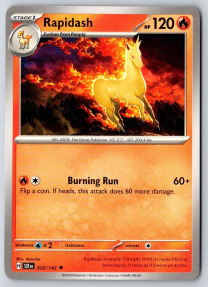 Rapidash 20/142 Uncommon Stellar Crown Pokemon Near Mint