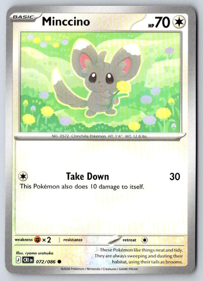 Minccino 072/086 Common Chaos Rising Pokemon Near Mint