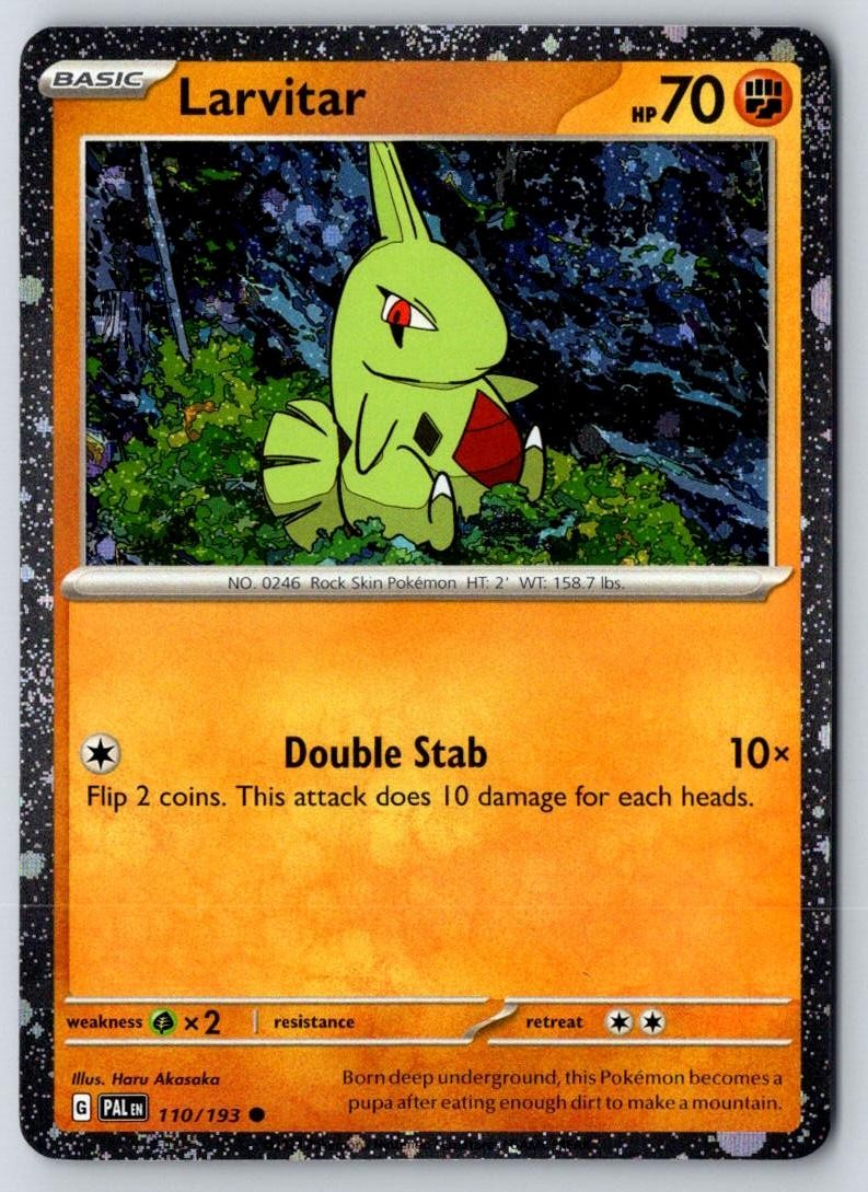 Larvitar (Cosmo Foil) 110/193 Holo Miscellaneous Cards & Products Pokemon NM
