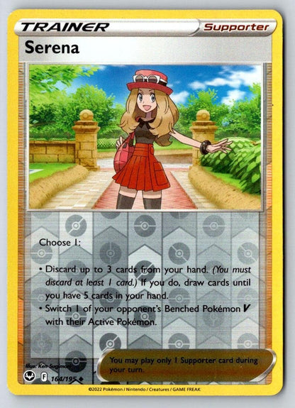 Serena 164/195 Uncommon Silver Tempest Pokemon Reverse Holo Near Mint