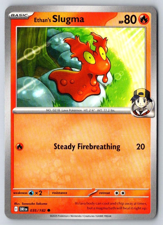 Ethan's Slugma 035/182 Common Destined Rivals Pokemon Near Mint