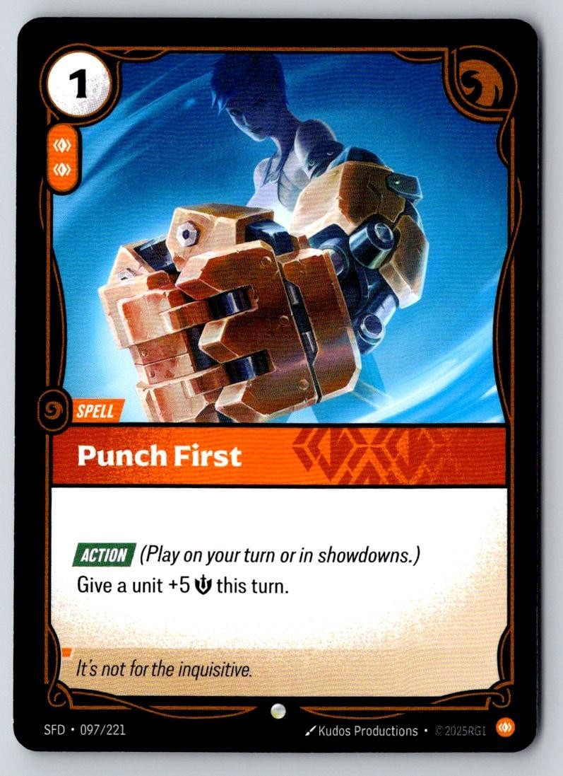 Punch First 097/221 Common Spiritforged Riftbound Near Mint