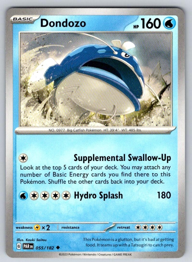 Dondozo 055/182 Uncommon Paradox Rift Pokemon Near Mint