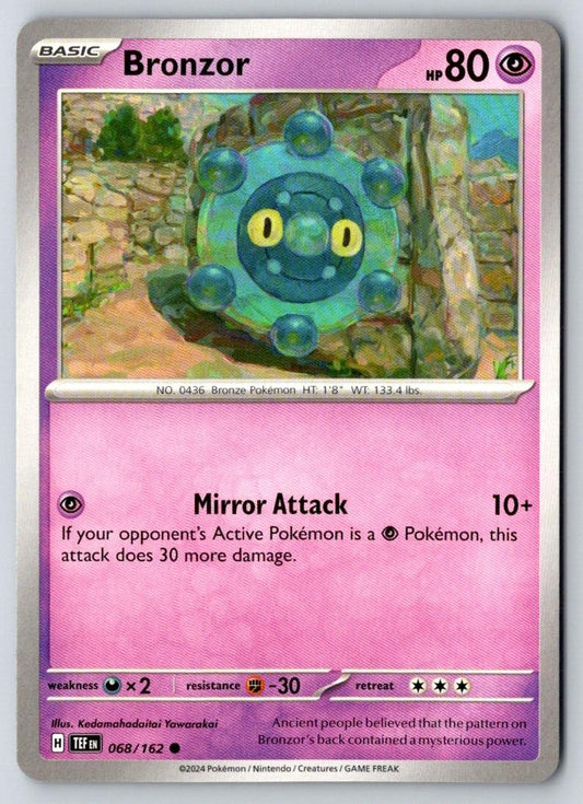 Bronzor 068/162 Common Temporal Forces Pokemon Near Mint