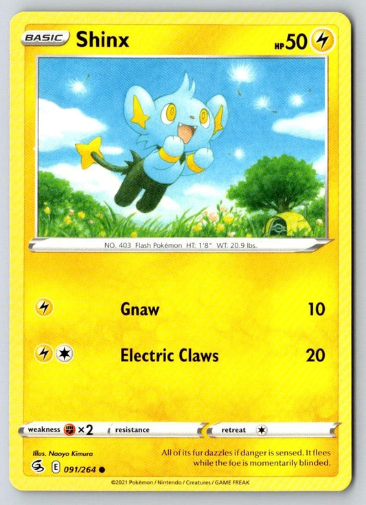 Shinx 091/264 Common Fusion Strike Pokemon Near Mint