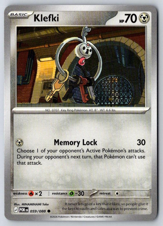 Klefki 059/088 Common Perfect Order Pokemon Near Mint