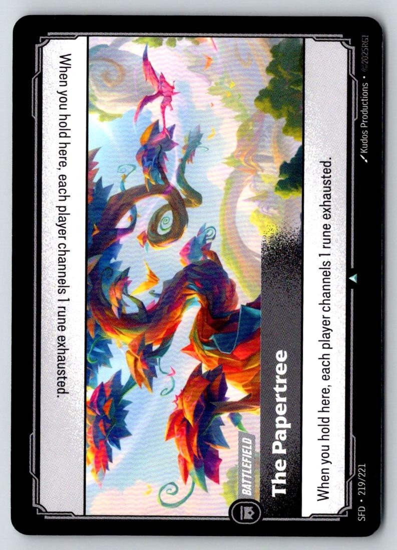 The Papertree 219/221 Uncommon Spiritforged Riftbound Near Mint